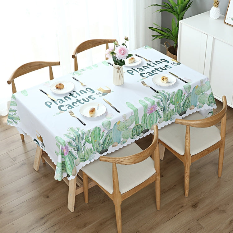 Printinging Coffee Dining Table Cloth PVC Waterproof Oilproof Anti-scalding Tablecloth, 120x120cm Square Table, 140x140cm Square Table, 120x180cm Dining Table, 140x180cm Dining Table, 140x200cm Dining Table, 140x220cm Dining Table