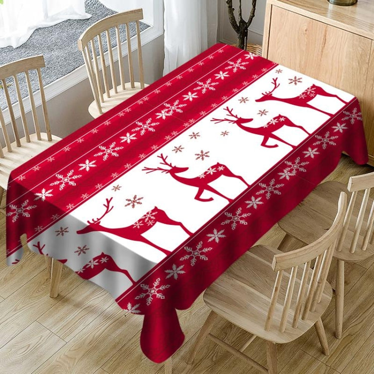 Household Rectangular Tablecloth Christmas Dining Coffee Table Cloth Decoration, 140x140cm, 140x180cm, 150x210cm, 150x260cm, 150x300cm