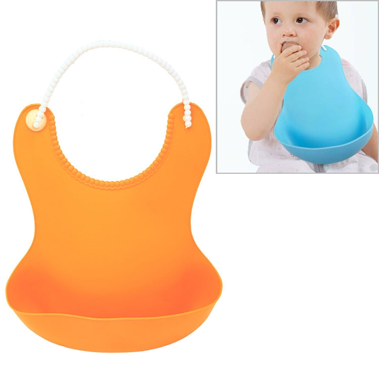 Baby Infant Toddler Waterproof Silicone Bib Infants Feeding Lunch Roll-up Apron