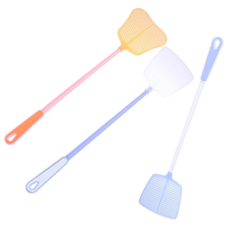 Household Plastic Long Handle Fly Swatter Mosquito Swatter, Random Color Delivery, 1PC