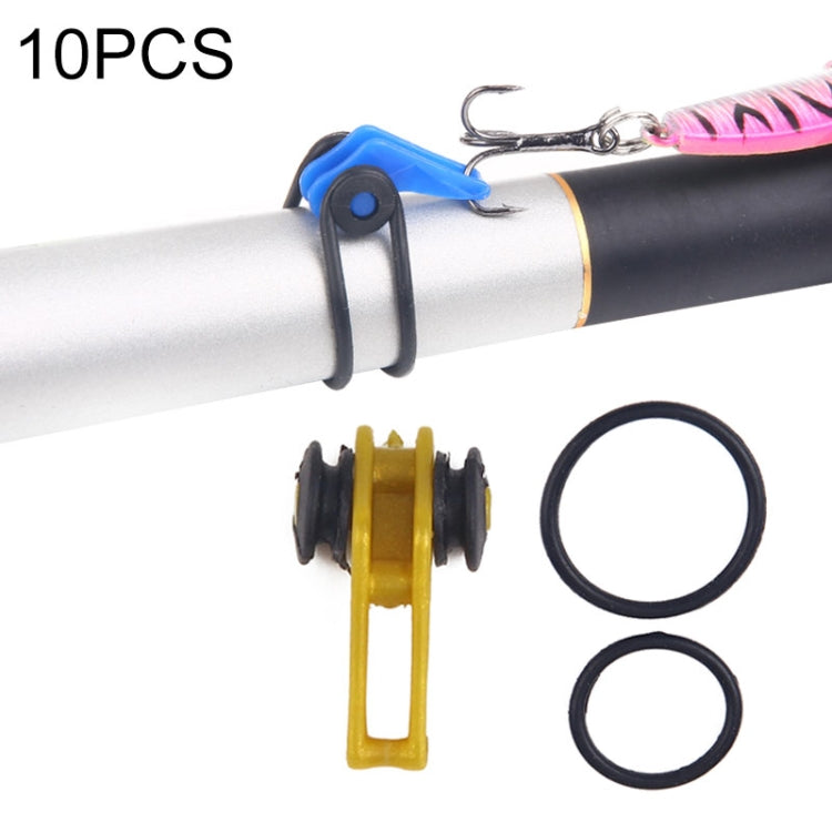 10 PCS/Bag Plastic Fishing Hook Keeper for Fishing Rod Pole Fishing Lures Bait Safety Holder Fishing Tackle