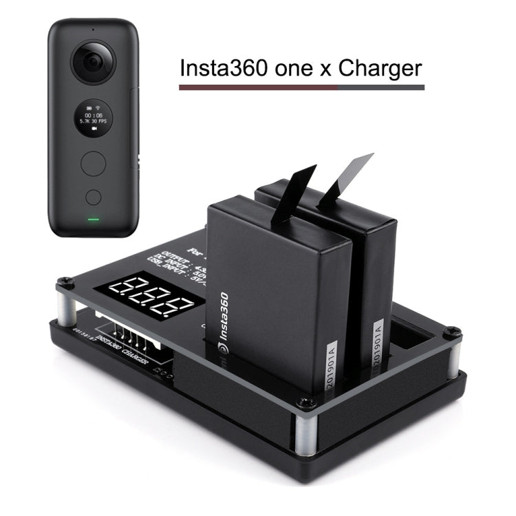 شاحن بطارية ميكرو USB مكون من 3 قطع لكاميرا Insta360 ONE X البانورامية، قابس أوروبي، قابس أمريكي