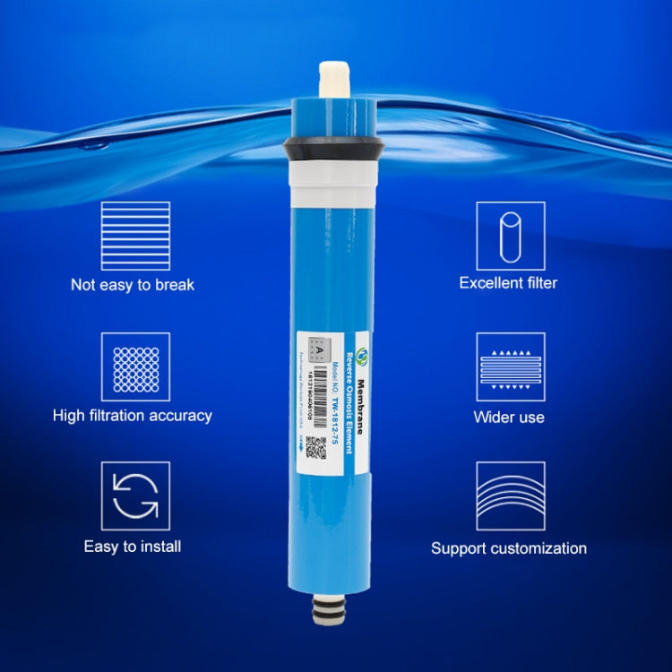 1812-75G Household RO Membrane Water Purifier Reverse Osmosis Membrane Water Filter, Membrane Water Filter