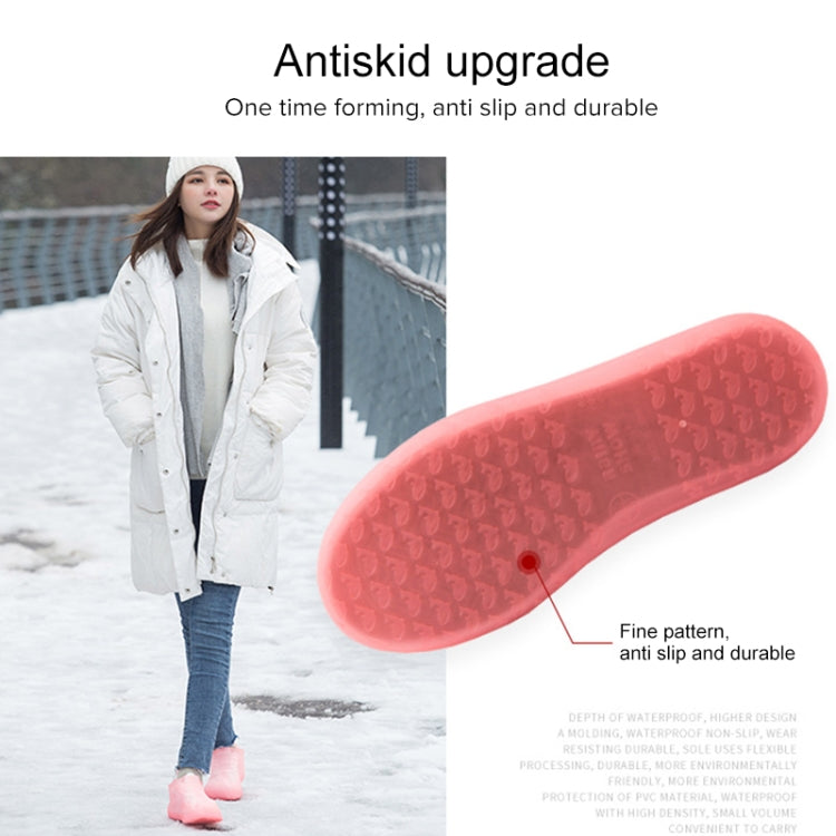 Portable Rain Boots Non-Slip Reusable Waterproof PVC Shoes Covers, 31