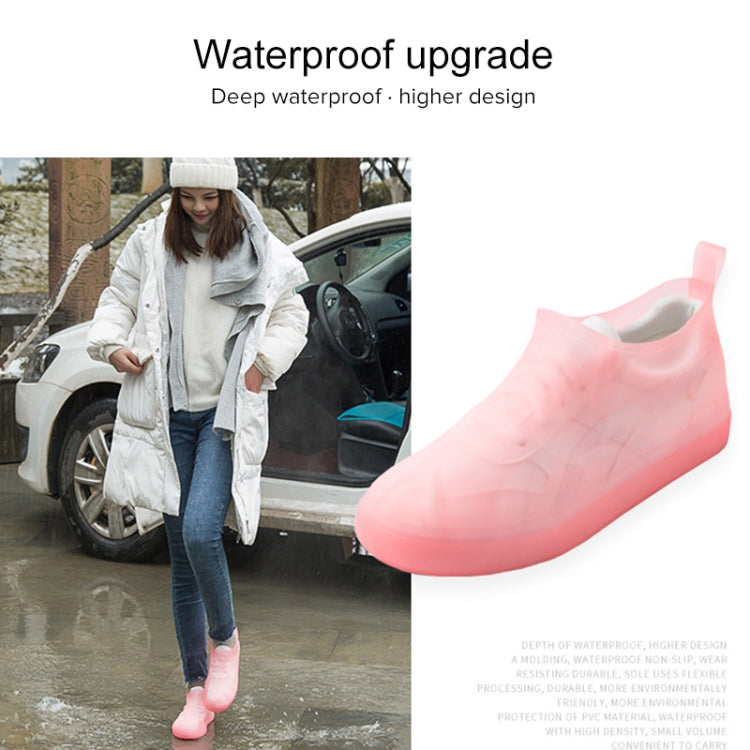Portable Rain Boots Non-Slip Reusable Waterproof PVC Shoes Covers, 31