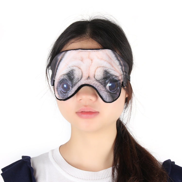 3D Eye Mask Shading Sleeping Cartoon Animal Printed Eye Mask, Glasses, Cat, Pug, Glasses Dog, Tiger