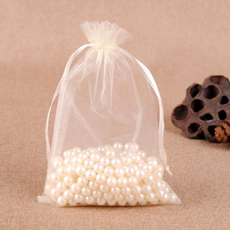100 PCS Gift Bags Jewelry Organza Bag Wedding Birthday Party Drawable Pouches, 10x15cm
