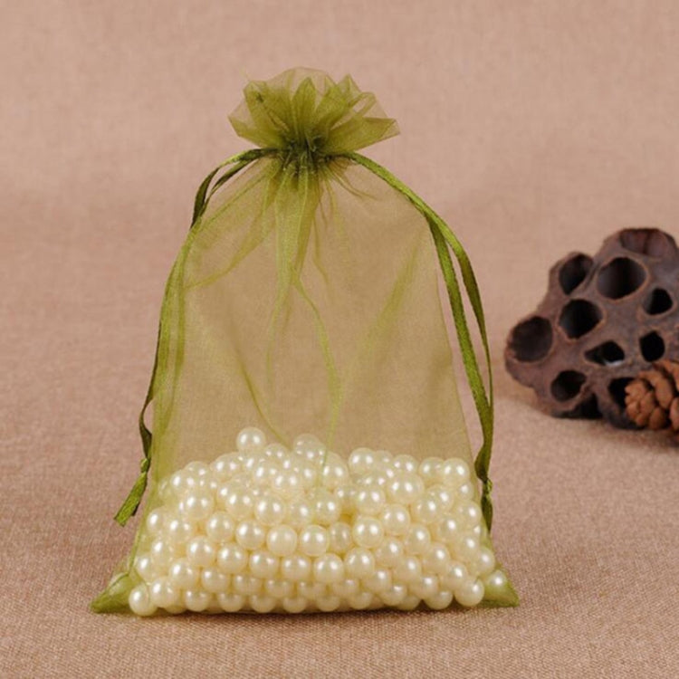 100 PCS Gift Bags Jewelry Organza Bag Wedding Birthday Party Drawable Pouches, 10x15cm
