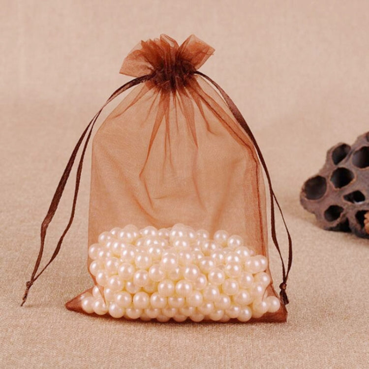 100 PCS Gift Bags Jewelry Organza Bag Wedding Birthday Party Drawable Pouches, 10x15cm
