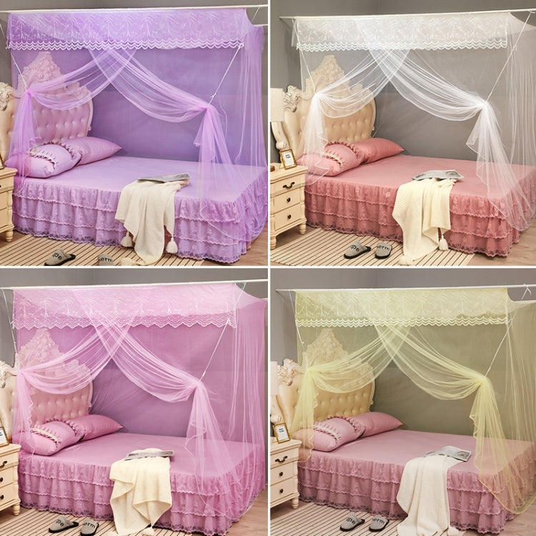 Single-door Mosquito Net Square Roof for Home Student Dormitory, 1.0x1.9x1.5 Meters, 1.2x1.9x1.6 Meters, 1.5x2.0x1.8 Meters, 1.8x2.0x1.8 Meters