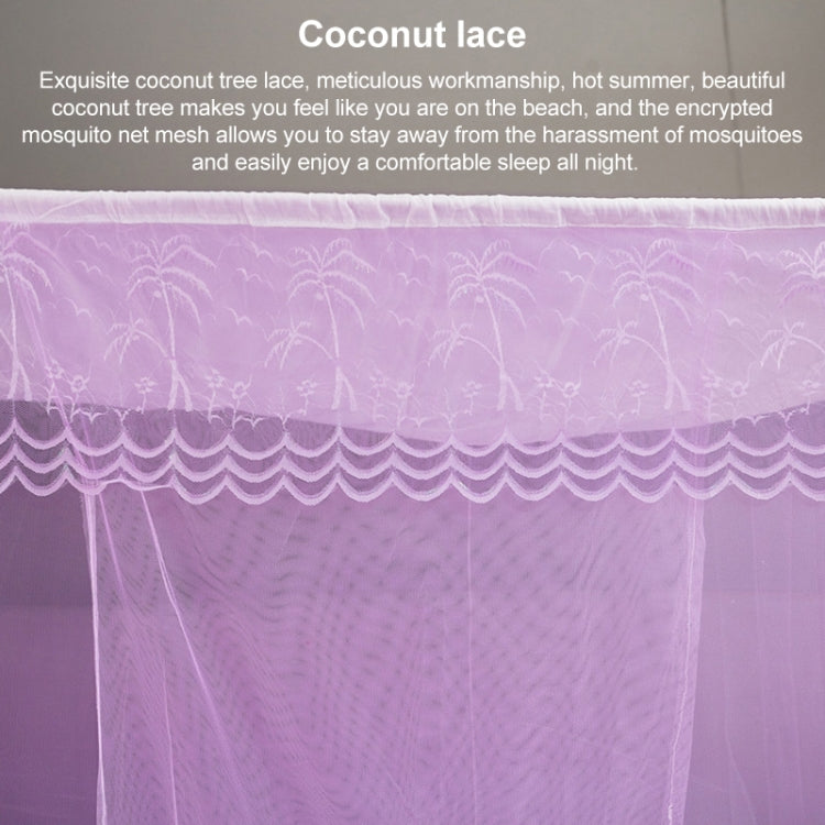 Single-door Mosquito Net Square Roof for Home Student Dormitory, 1.0x1.9x1.5 Meters, 1.2x1.9x1.6 Meters, 1.5x2.0x1.8 Meters, 1.8x2.0x1.8 Meters
