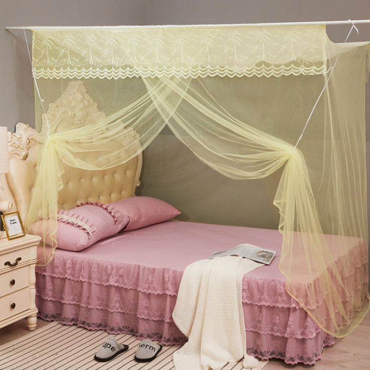 Single-door Mosquito Net Square Roof for Home Student Dormitory, 1.0x1.9x1.5 Meters, 1.2x1.9x1.6 Meters, 1.5x2.0x1.8 Meters, 1.8x2.0x1.8 Meters