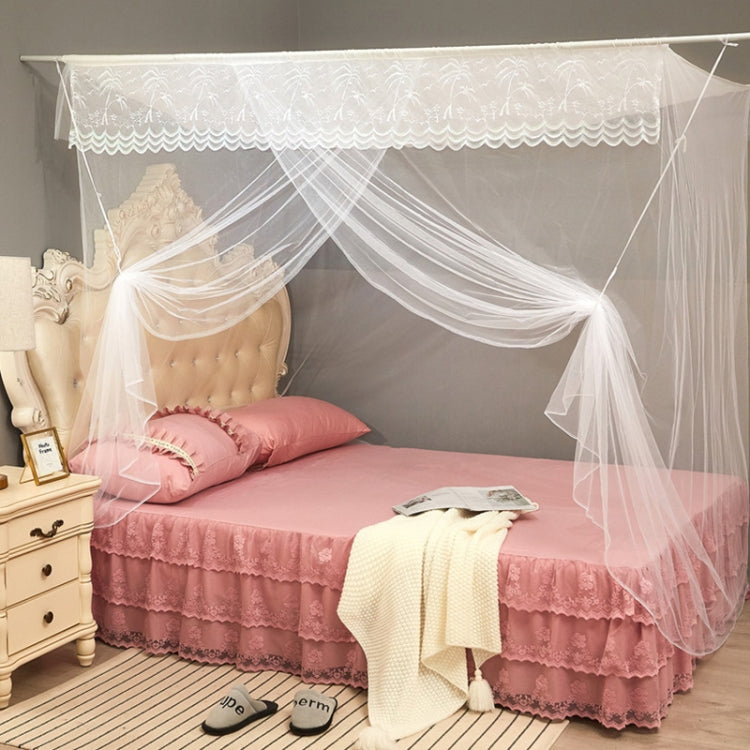 Single-door Mosquito Net Square Roof for Home Student Dormitory, 1.0x1.9x1.5 Meters, 1.2x1.9x1.6 Meters, 1.5x2.0x1.8 Meters, 1.8x2.0x1.8 Meters