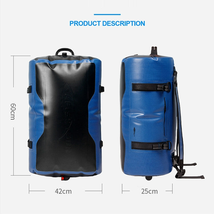 60L Outdoor Swimming Diving Surfing Full Waterproof Backpack Large Capacity Mountaineering Equipment Bag
