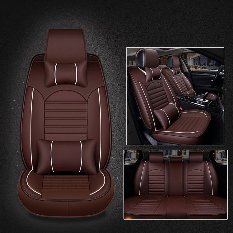 Universal PU Leather Car Seat Cover, Black White, Black Red, Black White Deluxe, Black Red Deluxe, Coffee Deluxe, Beige Deluxe, Beige, Coffee