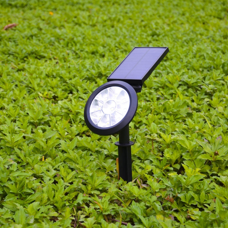 9 مصابيح LED تعمل بالطاقة الشمسية للحديقة الخارجية LED قابلة للتعديل ومقاومة للماء IP65، ضوء متغير الألوان، أبيض دافئ + ضوء أبيض