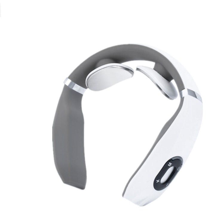 Cervical Vertebra Massager Charging Intelligent Pulse Physiotherapy Instrument Electromagnetic Vibration Neck Protector, White, Black, Red