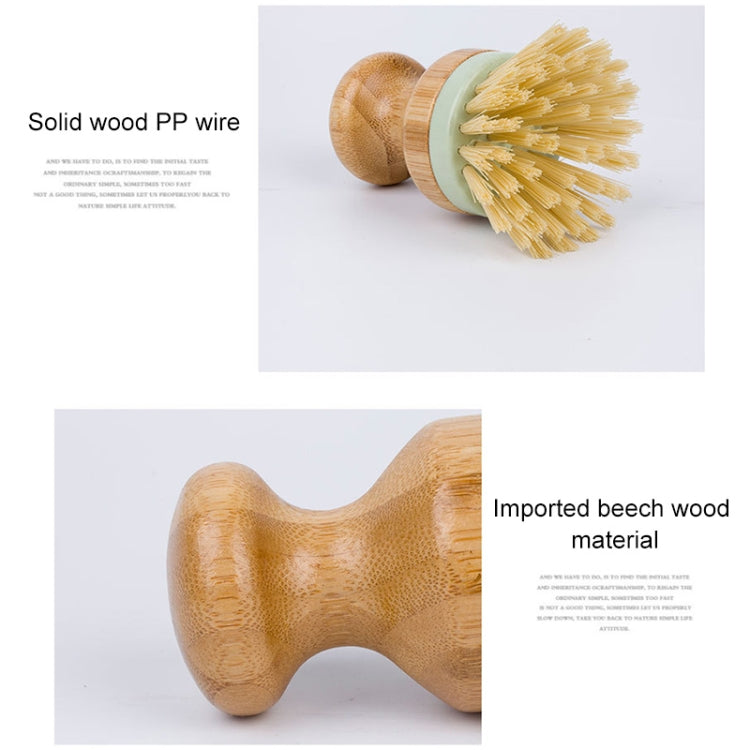 Multifunctional Tool Kitchen Cleaning Brush Wooden Handle Dish Scrubber Pot Pan Dishwasher