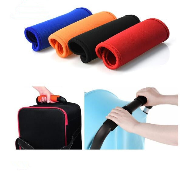 2 PCS Comfortable Neoprene Luggage Handle Wrap Grip Baby Universal Stroller Grip Protective Cover for Travel Bag Luggage Suitcase, Universal Black, Universal Orange, Universal Red, Universal Green, Universal Blue, Universal Yellow
