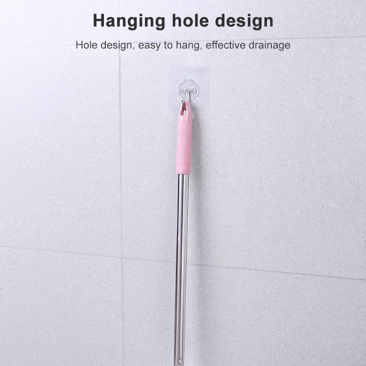 Stainless Steel Long Handle Toilet Brush Toilet Cleaning Brush, Triangle Shape Base