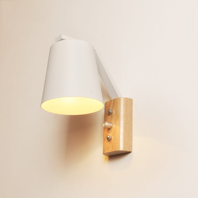 Creative Bedroom Study Bedside Balcony Aisle Porch Hotel Cafe Wood Wall Lamp Switch Light, without Light Source