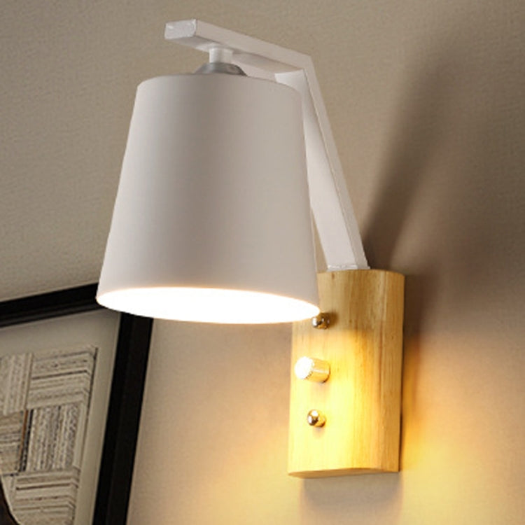 Creative Bedroom Study Bedside Balcony Aisle Porch Hotel Cafe Wood Wall Lamp Switch Light, without Light Source