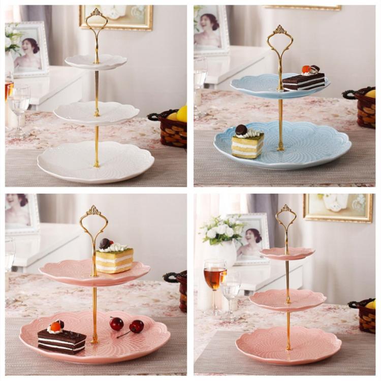 1 Set Sweets Candy Cupcake Tray Wedding Party Cake Display Stand Zinc Alloy Golden Tone cake stand, Gold, Silver