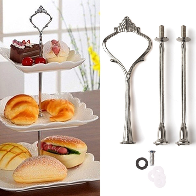 1 Set Sweets Candy Cupcake Tray Wedding Party Cake Display Stand Zinc Alloy Golden Tone cake stand, Gold, Silver