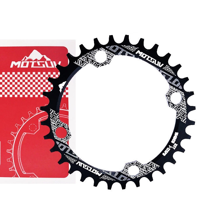 MOTSUV Round Narrow Wide Chainring MTB Bicycle 104BCD Tooth Plate Parts