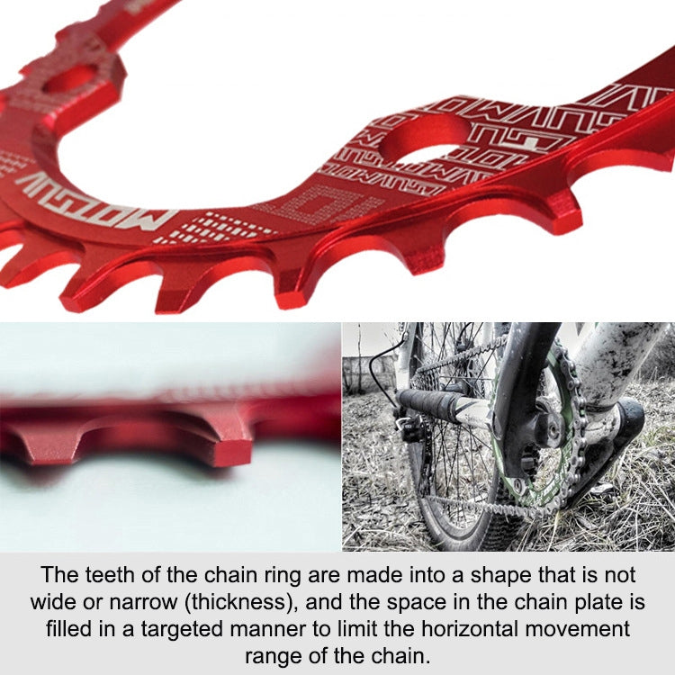 MOTSUV Round Narrow Wide Chainring MTB Bicycle 104BCD Tooth Plate Parts