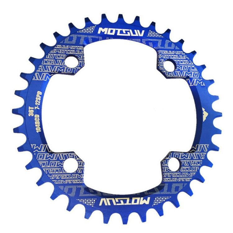 MOTSUV Round Narrow Wide Chainring MTB Bicycle 104BCD Tooth Plate Parts