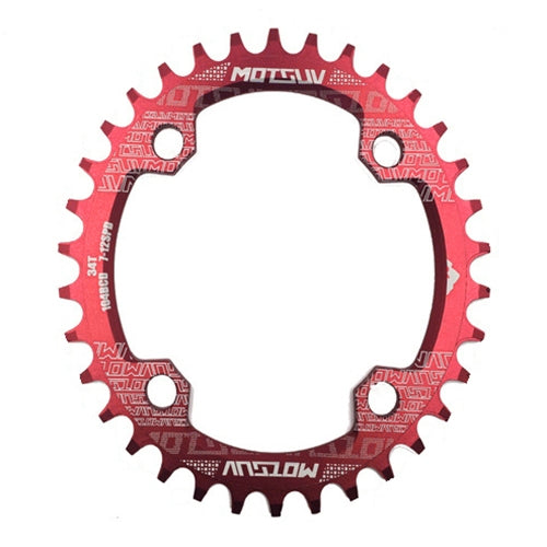 MOTSUV Round Narrow Wide Chainring MTB Bicycle 104BCD Tooth Plate Parts