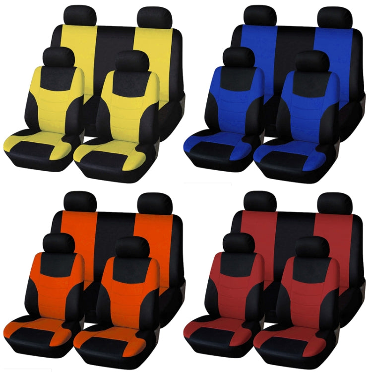 Universal Car Seat Cover Personality Stitching Automotive Chairs Protective Sleeve Cloth Automobile Seats Covers, Green, Yellow, Orange, red, pink, Blue