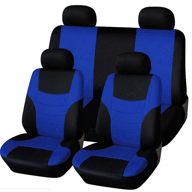 Universal Car Seat Cover Personality Stitching Automotive Chairs Protective Sleeve Cloth Automobile Seats Covers, Green, Yellow, Orange, red, pink, Blue