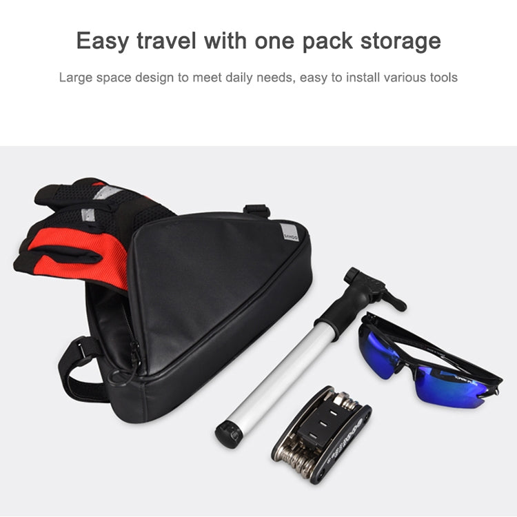 Shark Tiger Bicycle Front Beam Wax Polyester Triangle Bag