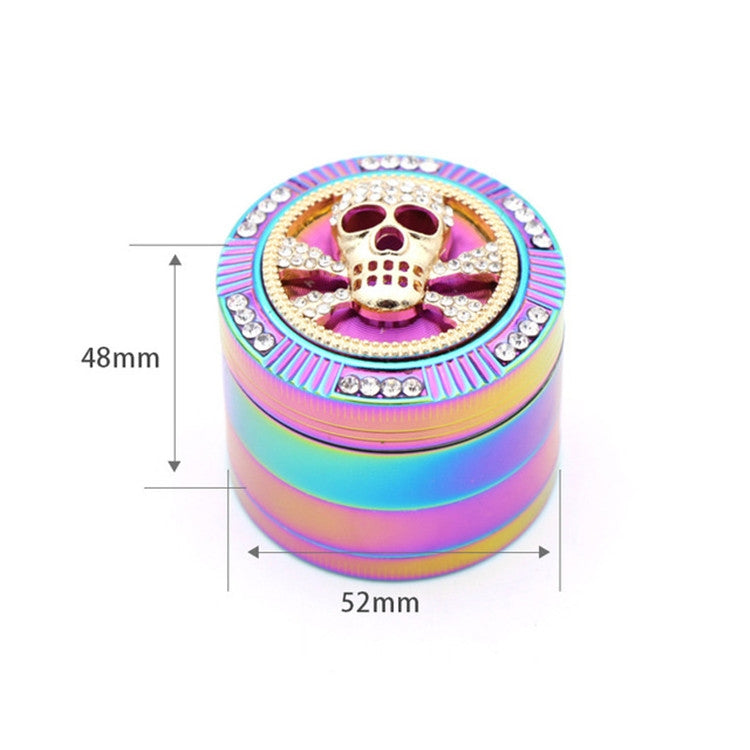 Creative Colorful Smoke Grinder Zinc Alloy Four-layer Grinder