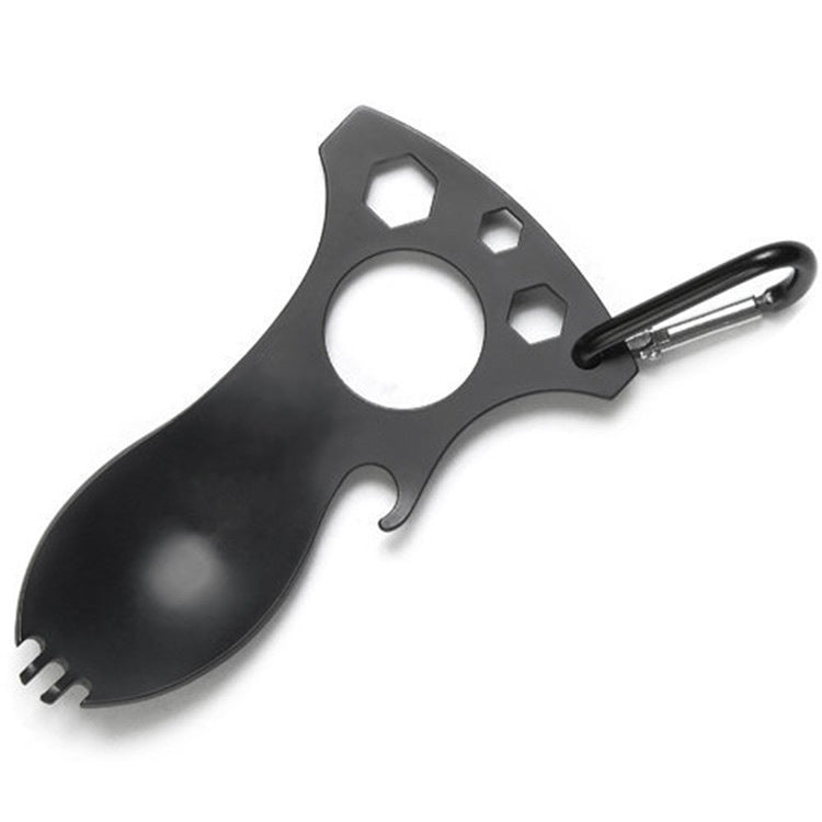 Outdoor Multifunctional Camping Spoon Stainless Steel Tableware Portable Picnic Tableware Fork And Spoon