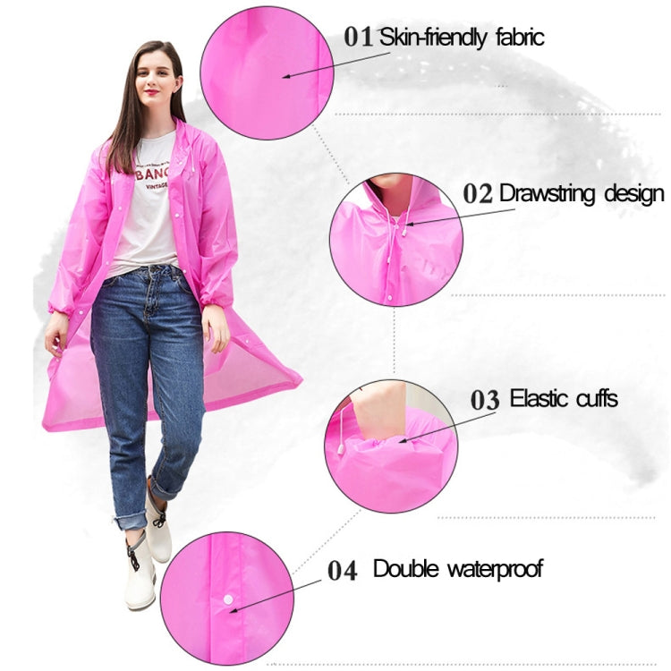 Disposable PEVA Environment Transparent Raincoat Outdoor Hiking Siamese Raincoat
