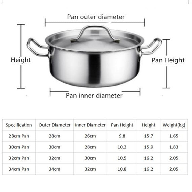 Stainless Steel Extra Thick Hot Pot Thickened Bottom Grid Pot, Diameter : 28cm, Diameter : 30cm, Diameter : 32cm, Diameter : 34cm