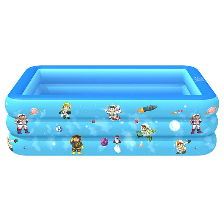 Household Indoor and Outdoor Aerospace Pattern Baby Square Inflatable Swimming Pool
