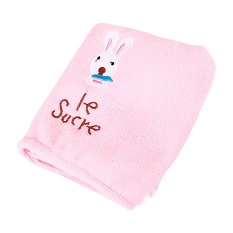 3 PCS Cute Cartoon Rabbit Thick Microfiber Absorbent Dry Hair Cap, Rabbit Thick Microfiber Dry Hair Cap(Pink), Rabbit Thick Microfiber Dry Hair Cap(Blue)
