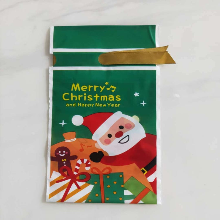 50pcs / Pack Christmas Gift Bag Candy Biscuit Drawstring Bundle Christmas Cookie Bag, Drawstring Bundle Cookie Bag