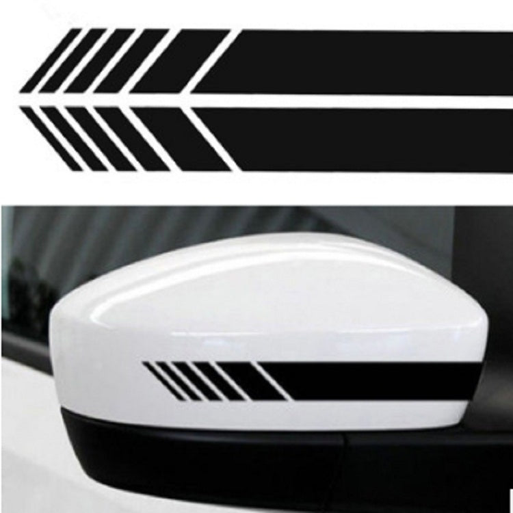 10 PCS Simple Rearview Mirror Car Stickers Rearview Mirror Personality Scratches Reflective Car Stickers, D5