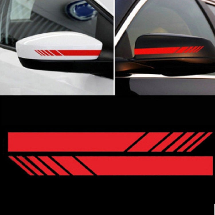 10 PCS Simple Rearview Mirror Car Stickers Rearview Mirror Personality Scratches Reflective Car Stickers, D5