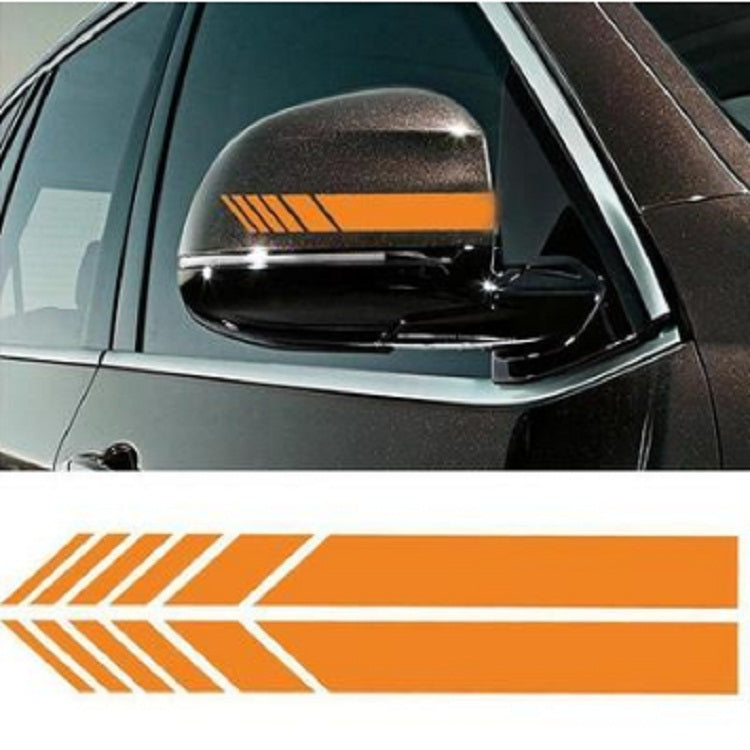10 PCS Simple Rearview Mirror Car Stickers Rearview Mirror Personality Scratches Reflective Car Stickers, D5