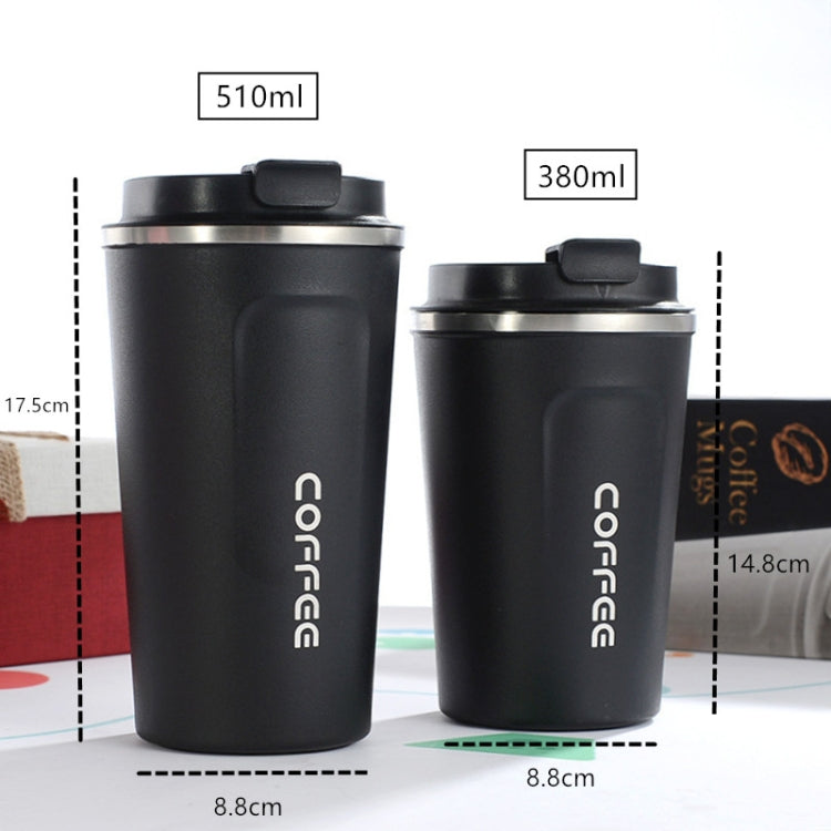 Smart Version Double Stainless steel 304 Coffee Mug Car Thermos Mug Travel Thermo Cup, 380ml White, 380ml Black, 380ml Green, 380ml Blue, 380ml Pink, 510ml White, 510ml Pink, 510ml Black, 510ml Green, 510ml Blue