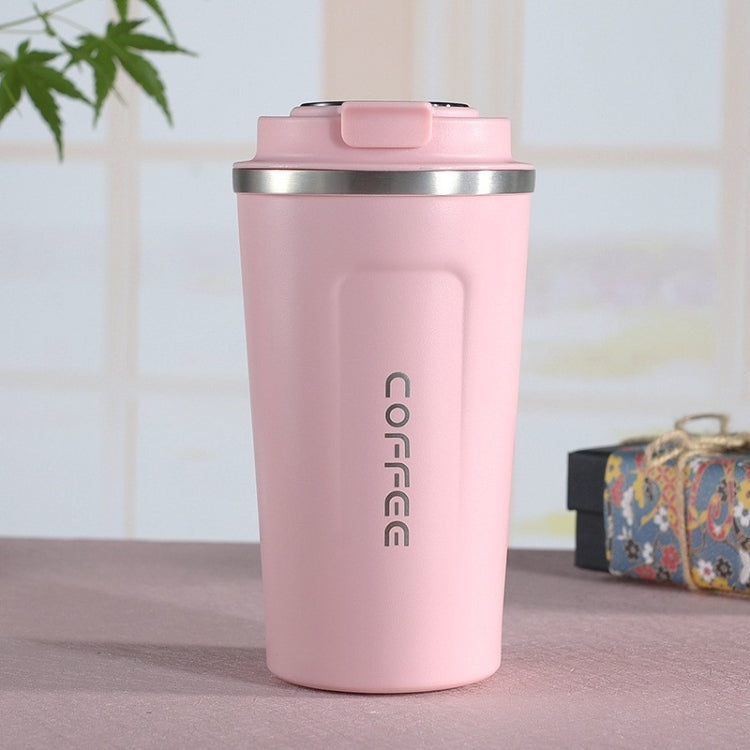 Smart Version Double Stainless steel 304 Coffee Mug Car Thermos Mug Travel Thermo Cup, 380ml White, 380ml Black, 380ml Green, 380ml Blue, 380ml Pink, 510ml White, 510ml Pink, 510ml Black, 510ml Green, 510ml Blue