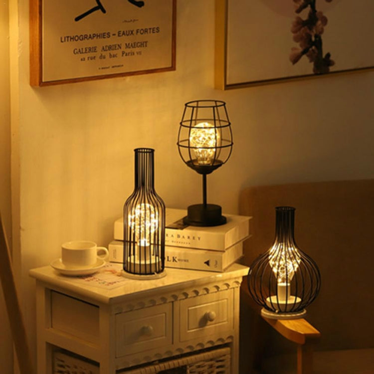 Retro Classic Iron Art LED Table Lamp Reading Lamp Night Light Bedroom Lamp Desk Lighting Home Decoration, Red Wine Glass, Red Wine Bottle, Wake up Bottle, Separate Jug, Red Wine Glass + Red Wine Bottle, Red Wine + Red Wine + Hangover