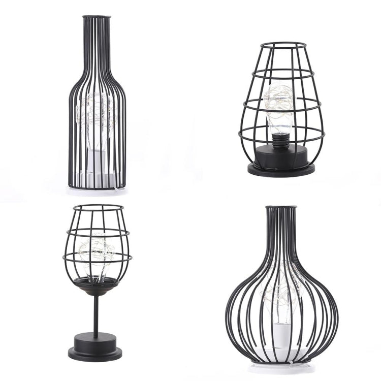 Retro Classic Iron Art LED Table Lamp Reading Lamp Night Light Bedroom Lamp Desk Lighting Home Decoration, Red Wine Glass, Red Wine Bottle, Wake up Bottle, Separate Jug, Red Wine Glass + Red Wine Bottle, Red Wine + Red Wine + Hangover