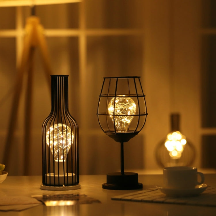 Retro Classic Iron Art LED Table Lamp Reading Lamp Night Light Bedroom Lamp Desk Lighting Home Decoration, Red Wine Glass, Red Wine Bottle, Wake up Bottle, Separate Jug, Red Wine Glass + Red Wine Bottle, Red Wine + Red Wine + Hangover
